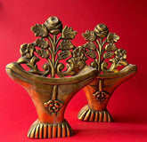 Pair Of Old Egyptian Wooden Atajire - Depose Chic- The Mob Collective